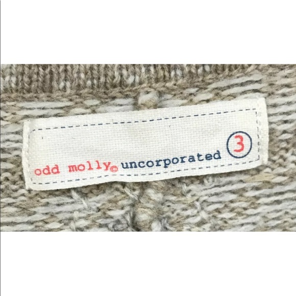 Odd Molly Sweater Blazer 3 Medium Large Lambs wool - Picture 3 of 9